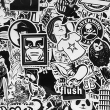 Load image into Gallery viewer, &quot;Black and White is Better&quot; - Sticker Bomb Pack (120pc)
